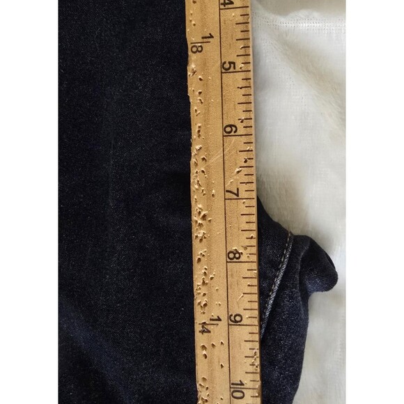 Low Rise Straight Leg Stretch Dark Wash Denim Jeans Women's Size 13 or 30" Waist - Picture 3 of 9